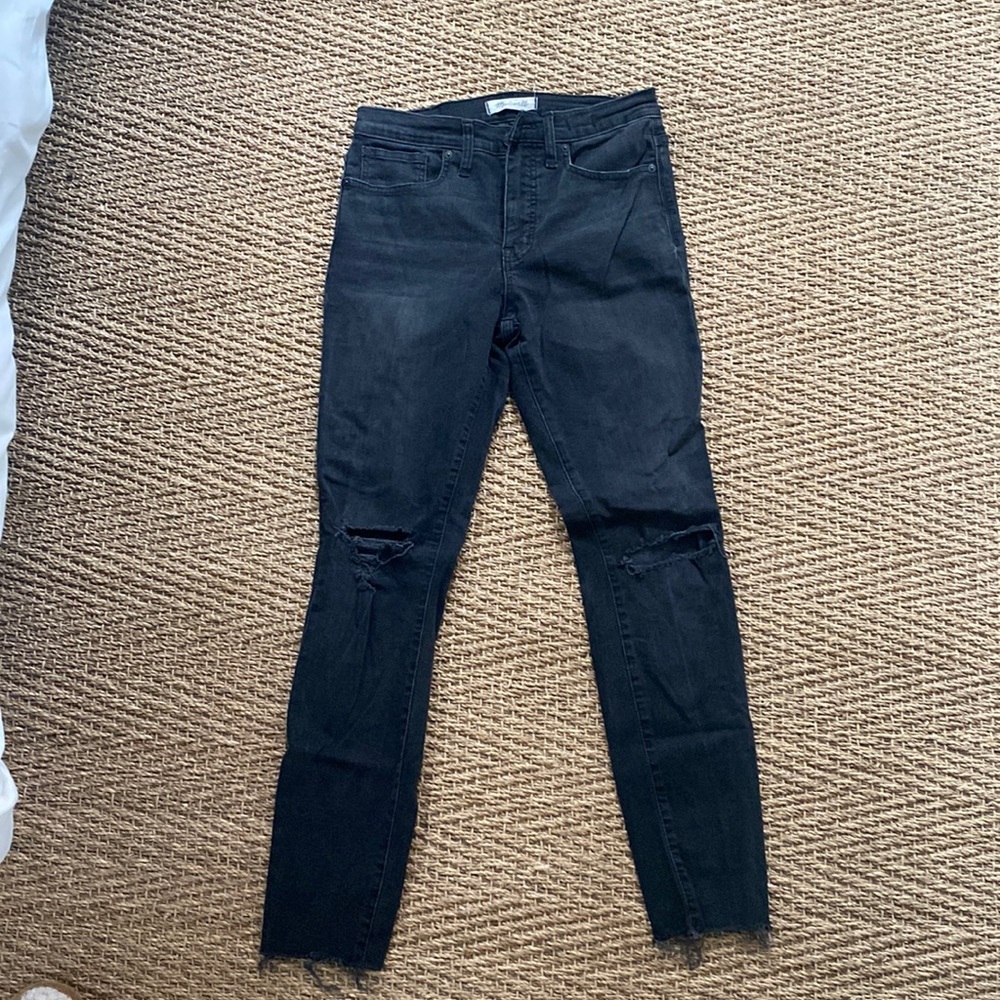 Madewell 9” Skinny Black Jeans